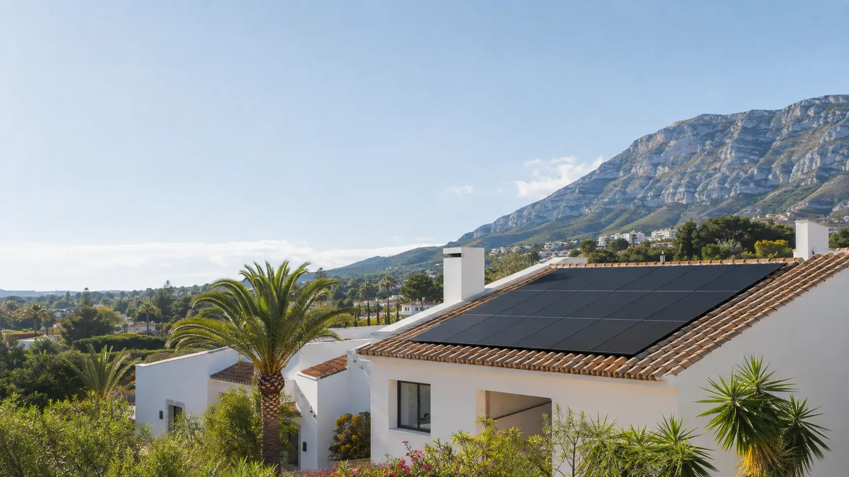 Solar-equipped villa beneath the Montgó in Jávea